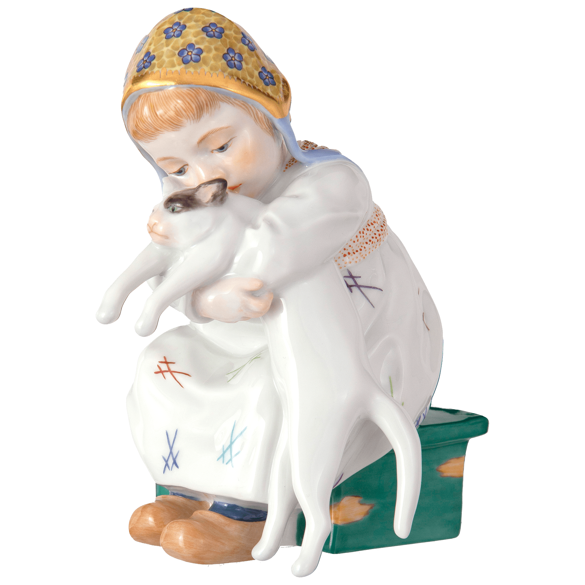 ドイツの名窯マイセン 日本公式サイト|人形「ネコを抱く女の子」