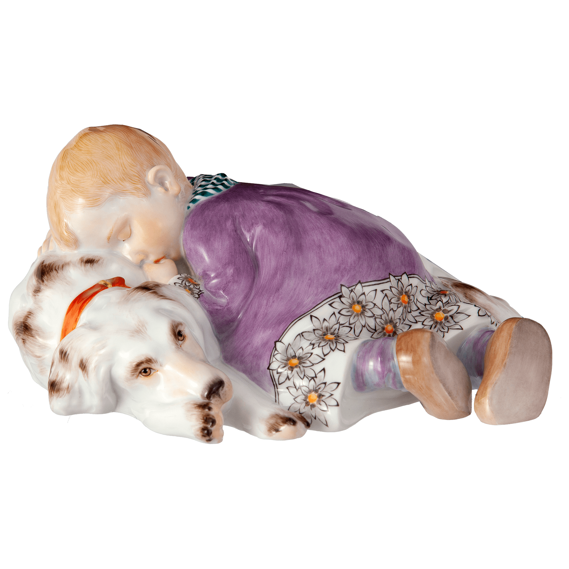 ドイツの名窯マイセン 日本公式サイト|人形「眠る子供と犬」